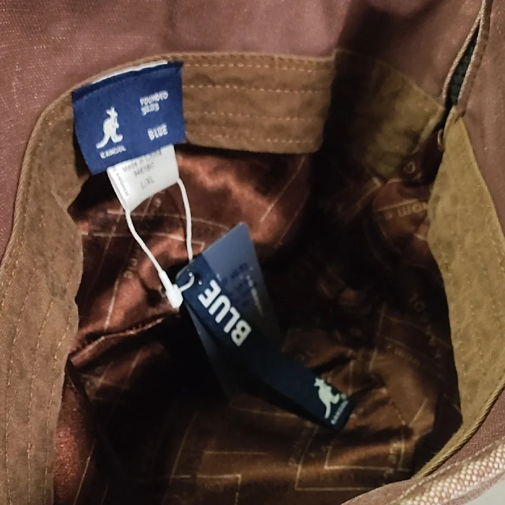 Kangol Tan Bucket Hat with Stitch Detail - Picture 2 of 4